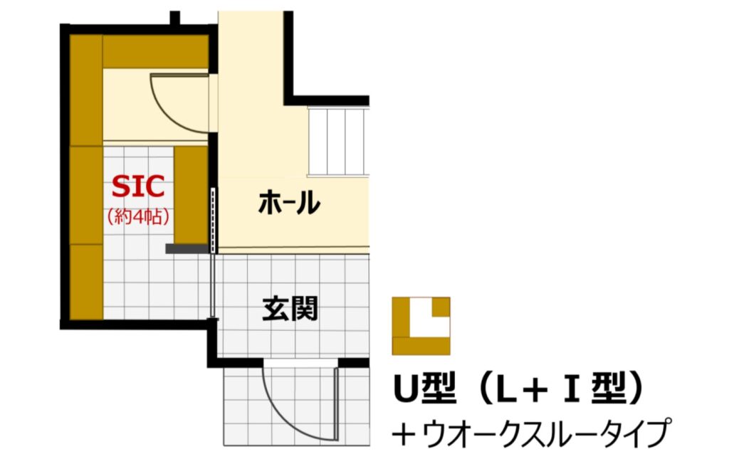 住宅の玄関を拝見